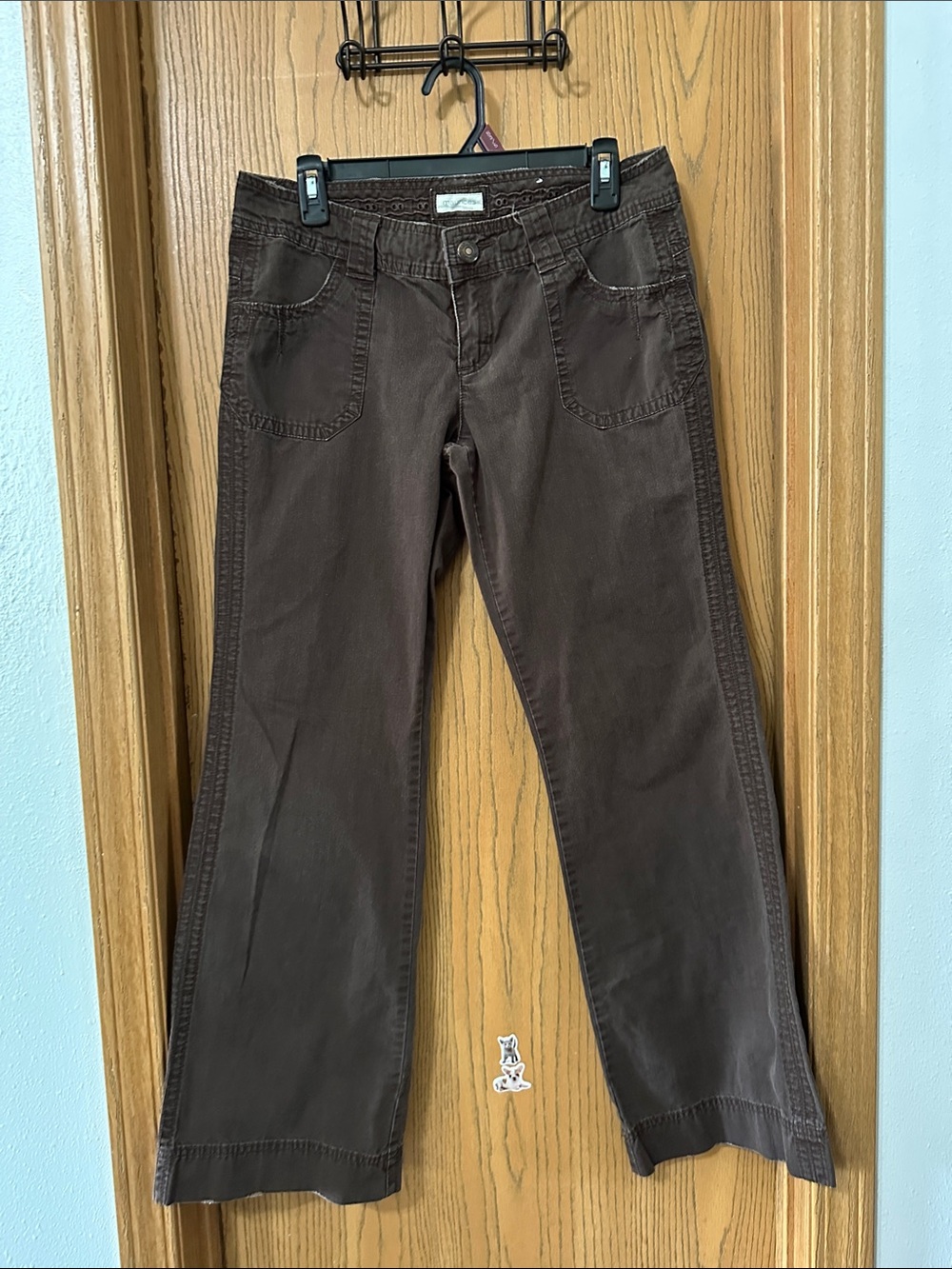 Maurices Dark Brown Wide-Leg Jeans
